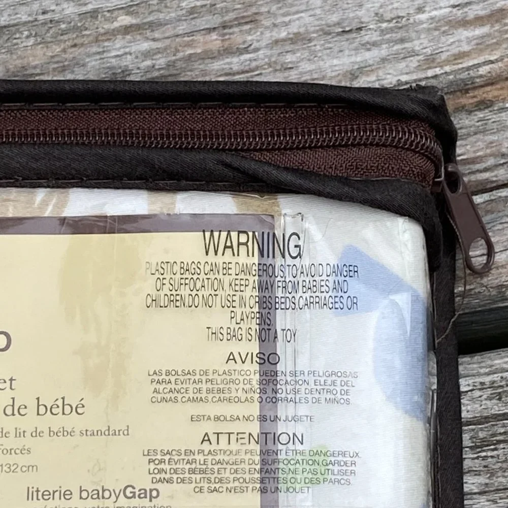 Baby GAP Organic Cotton Safari Fitted Crib Sheet